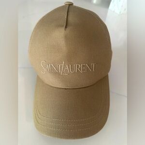 NEW Saint Laurent Beige Cap